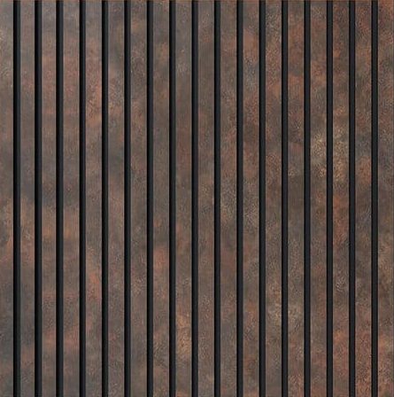 PAINEL RIPADO AUTOCOLANTE URBAN CORTEN 10CM/10M
